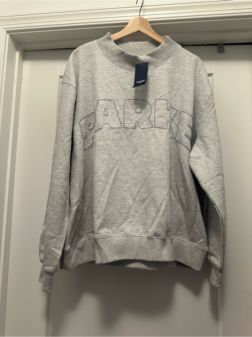 🎯❤️ Gray Mockneck Pullover Sweatshirt  - PARKE x TARGET - Size L/XL - Picture 8 of 12